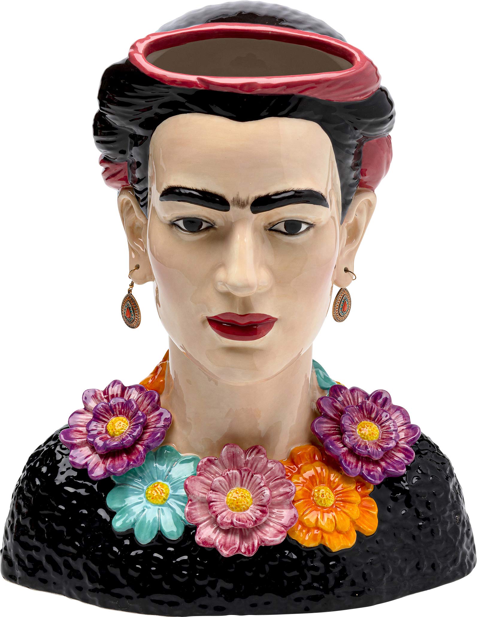 kare-design-style-muse-flowers-deko-vase-keramik-mehrfarbig-34-cm image 3