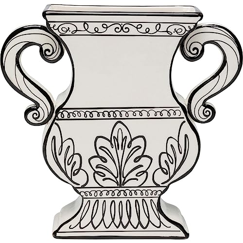 kare-design-vase-favola-schwarz-wei-24cm-amphorenform image 6