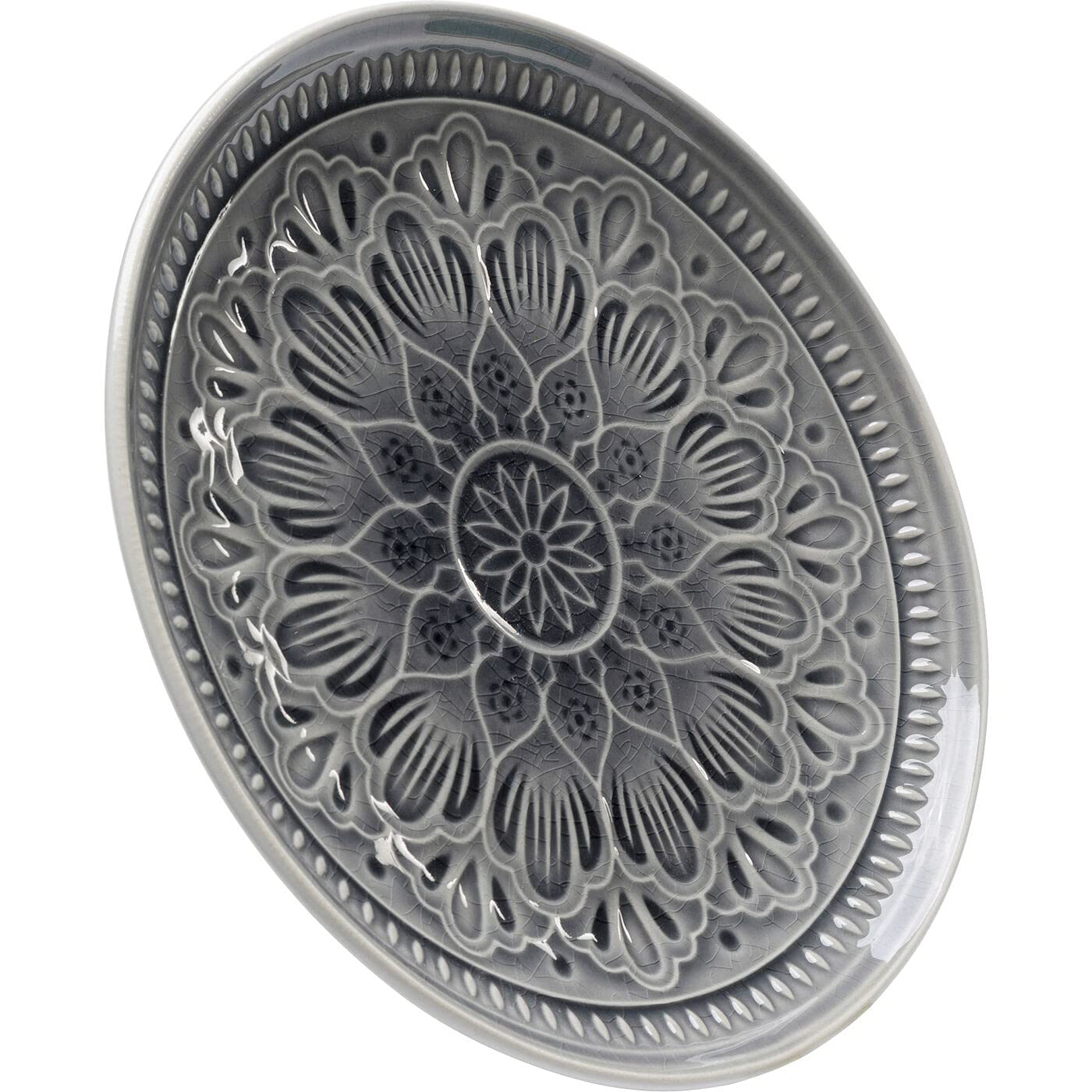 kare-design-teller-sicilia-mandala-grau-21-cm-keramik-steinzeug image 5
