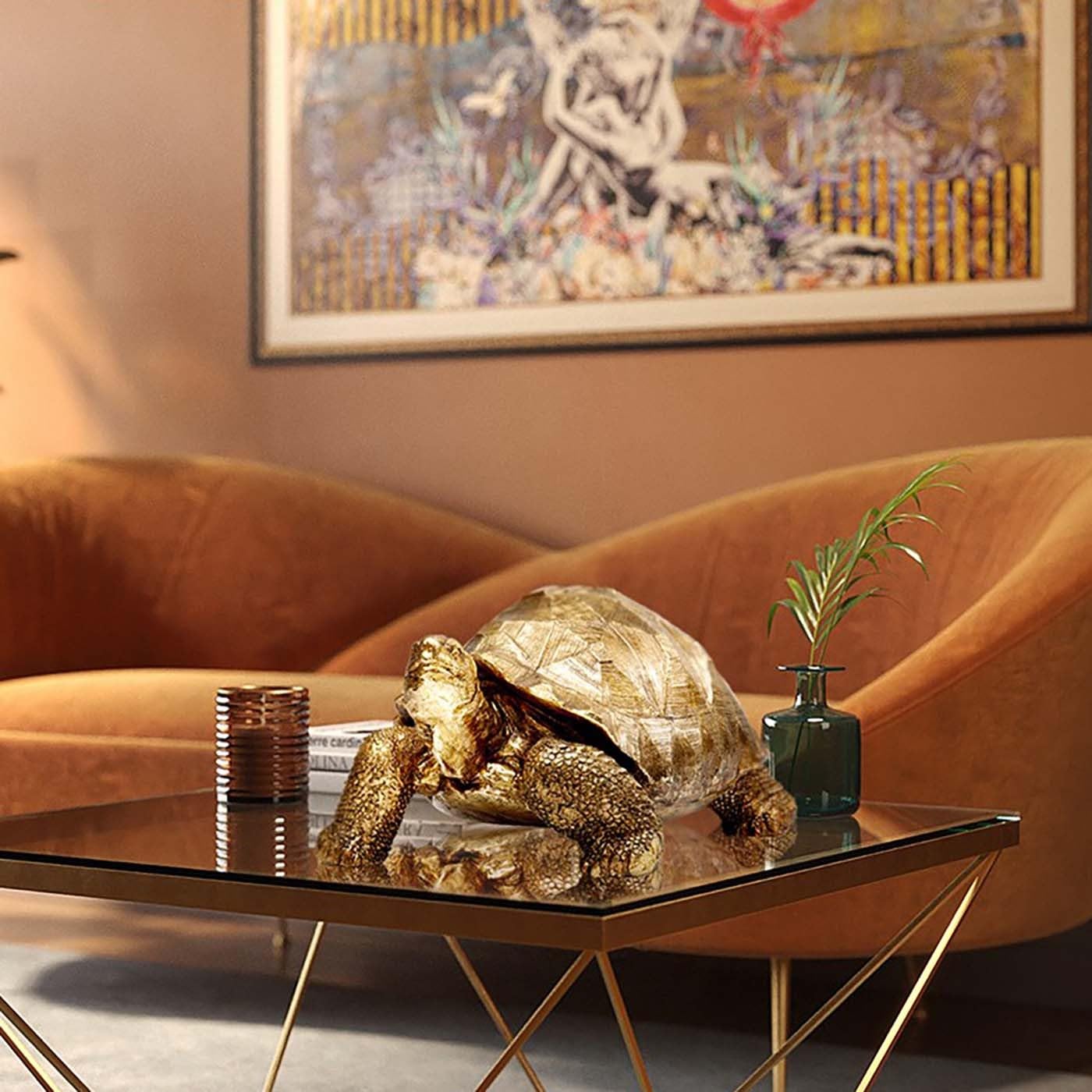 kare-design-turtle-deko-figur-gold-32x60x40-cm-schildkr-ten-skulptur image 2