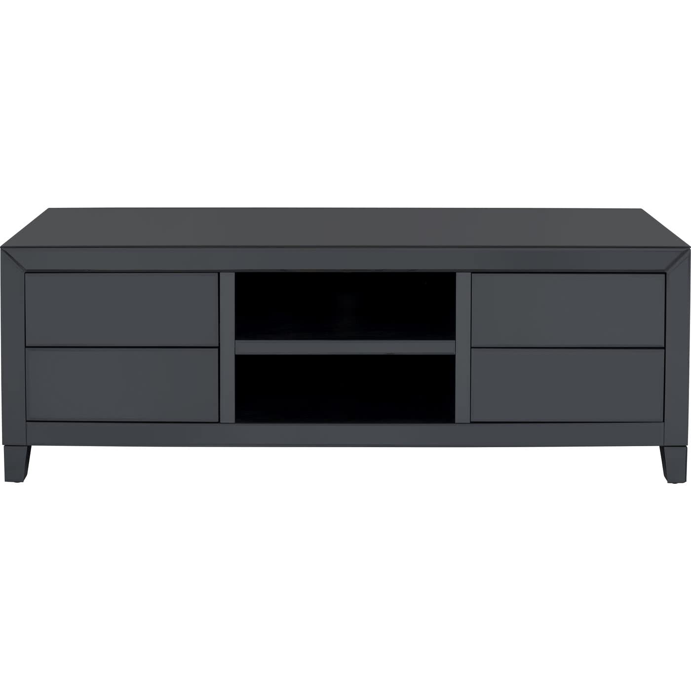 kare-design-luxury-push-lowboard-grau-140x50-cm-4-schubladen-verspiegelt image 1