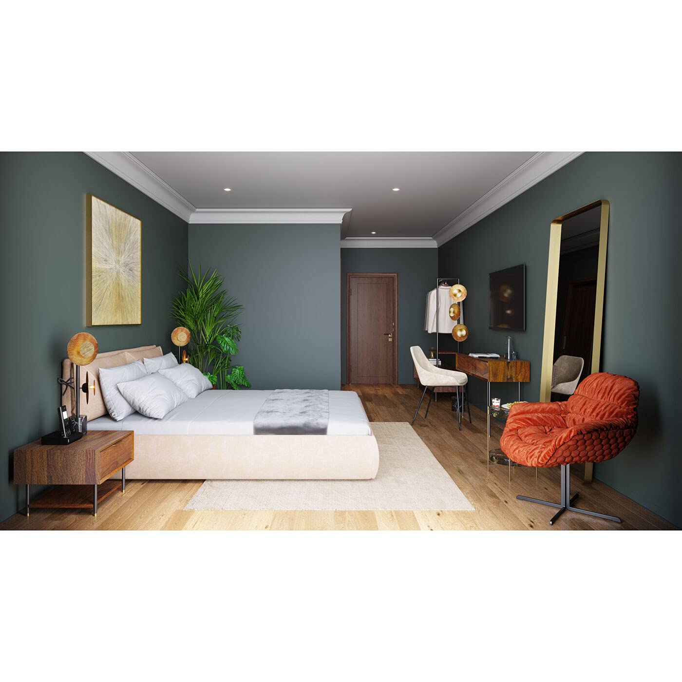 kare-design-stuhl-east-side-pearl-beige-esszimmerstuhl-samtoptik-95x52x63-cm image 4