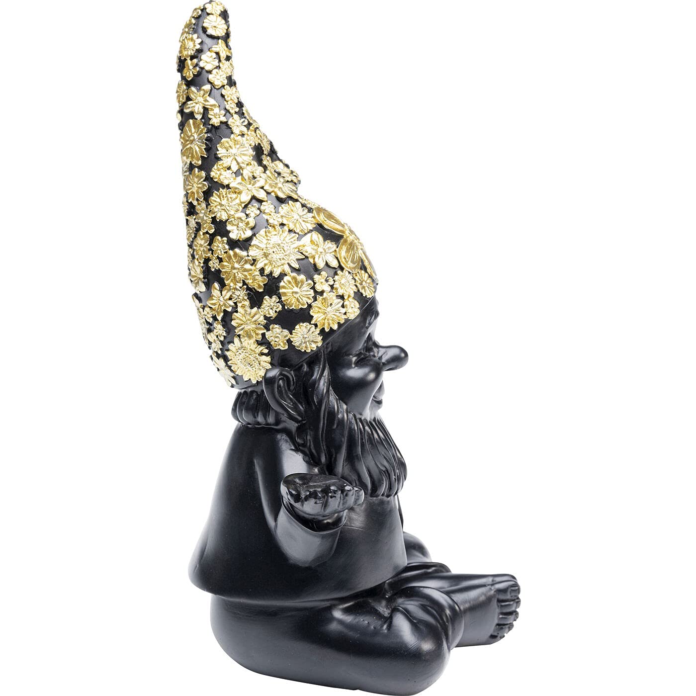 kare-design-zwerg-meditation-dekofigur-schwarz-gold-19x15x10-cm image 3