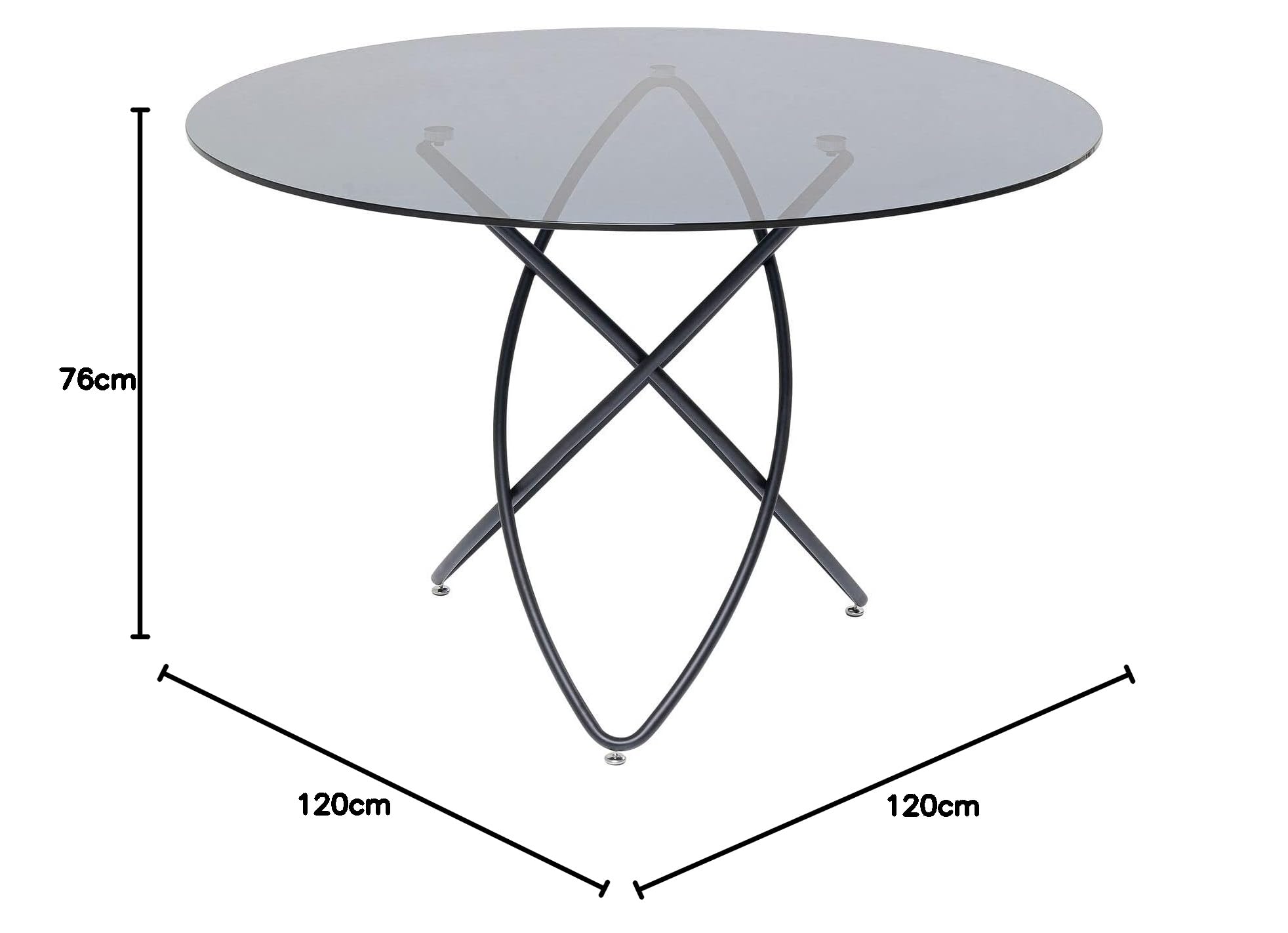kare-design-tisch-molekular-schwarz-120-cm-runder-glas-esstisch-f-r-6-7-personen image 3