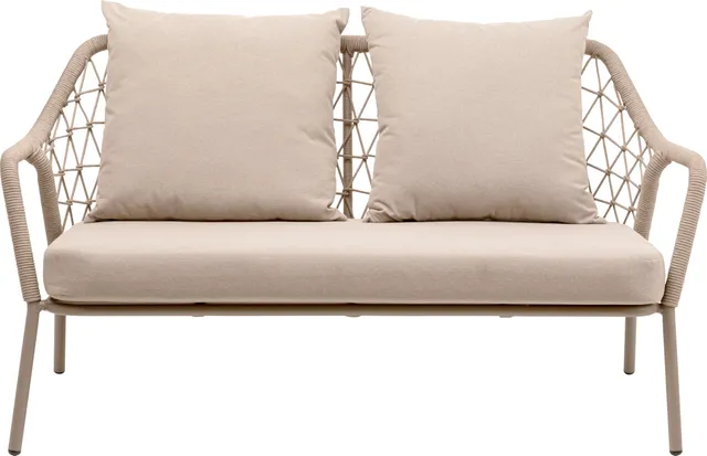 kare-design-bank-milos-taupe-outdoor-sitzbank-2-personen-77x165x72-cm image 1
