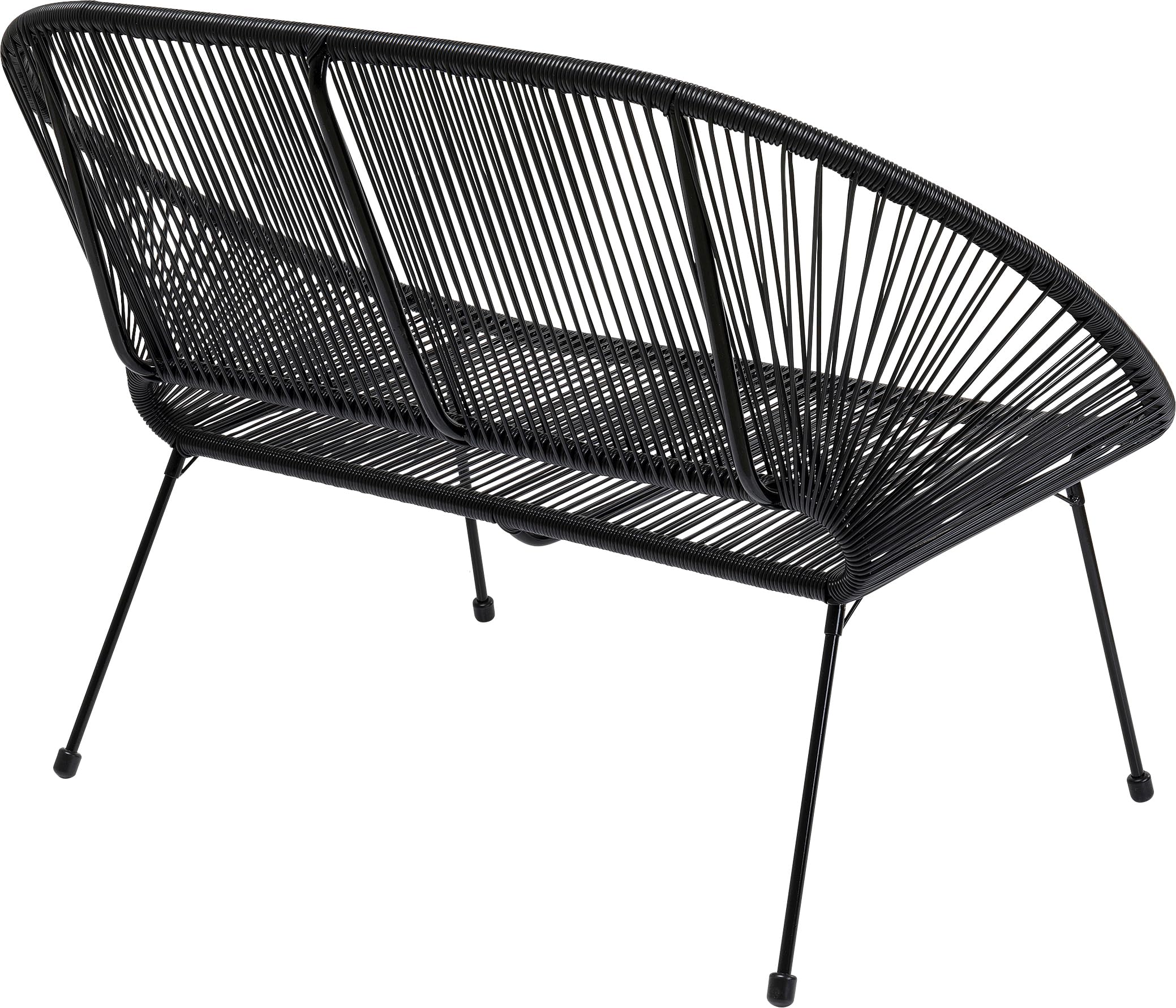 kare-design-bank-acapulco-mono-schwarz-indoor-outdoor-2-personen image 5