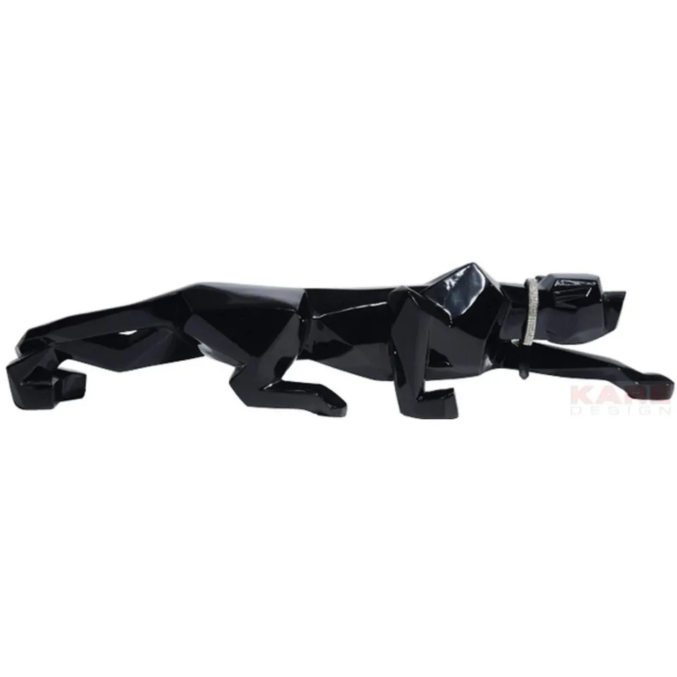 kare-design-cat-90-dekofigur-panther-black-schwarz-91-x-20-x-21-cm image 1