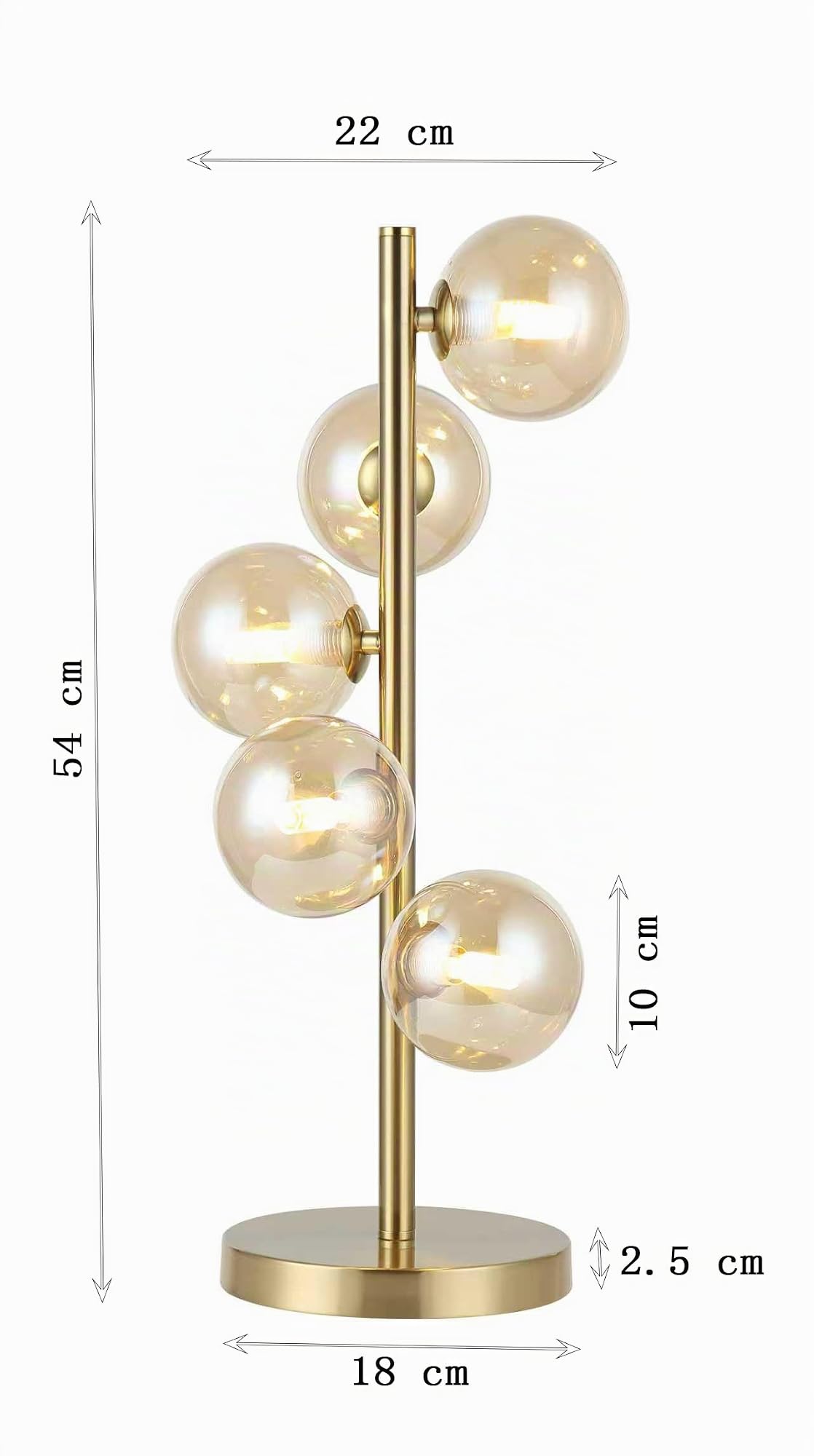 kare-design-tischleuchte-scala-balls-brass-gold-5x-g9-glas image 3