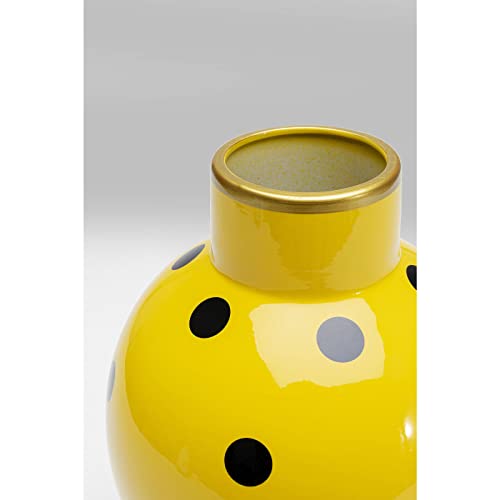 kare-design-deko-vase-merina-28-cm-gelbe-blumenvase-tischvase image 6