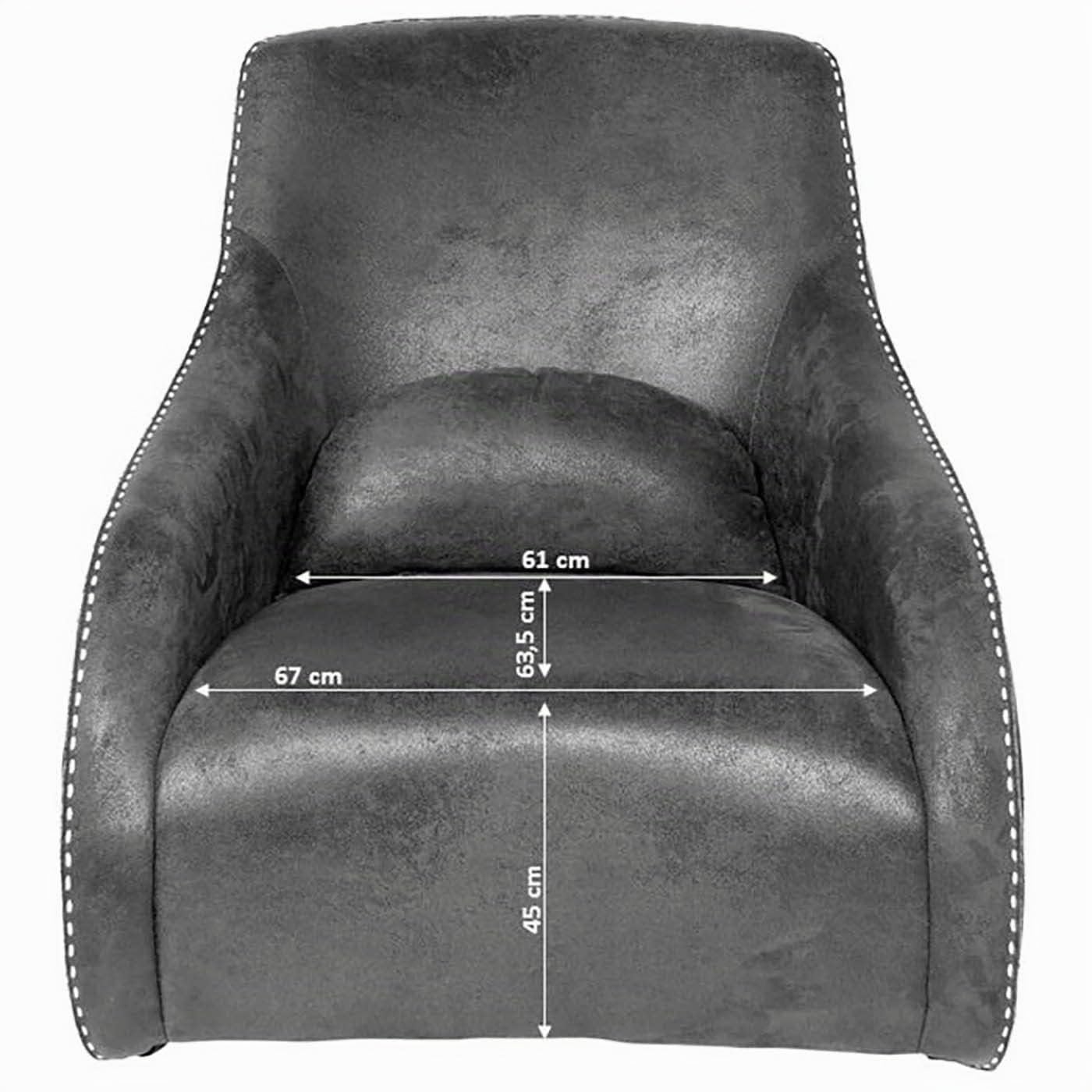 kare-design-sessel-swing-ritmo-braun-schaukelsessel-vintage-83x76x74-cm image 4