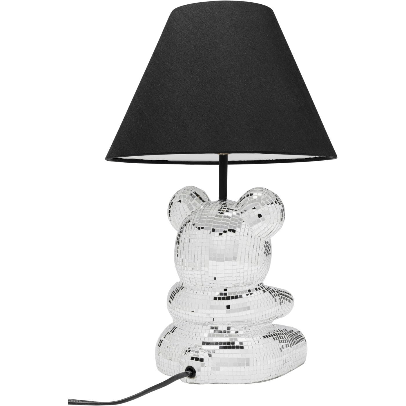 kare-design-bear-disco-tischlampe-40-cm-schwarz-silber image 4