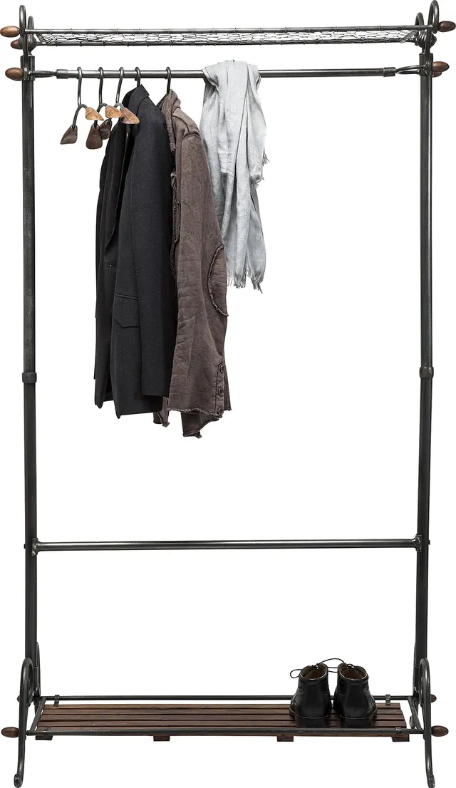 kare-design-garderobenst-nder-cosmopolitan-13-tlg-schwarz-170x100x56-cm image 1