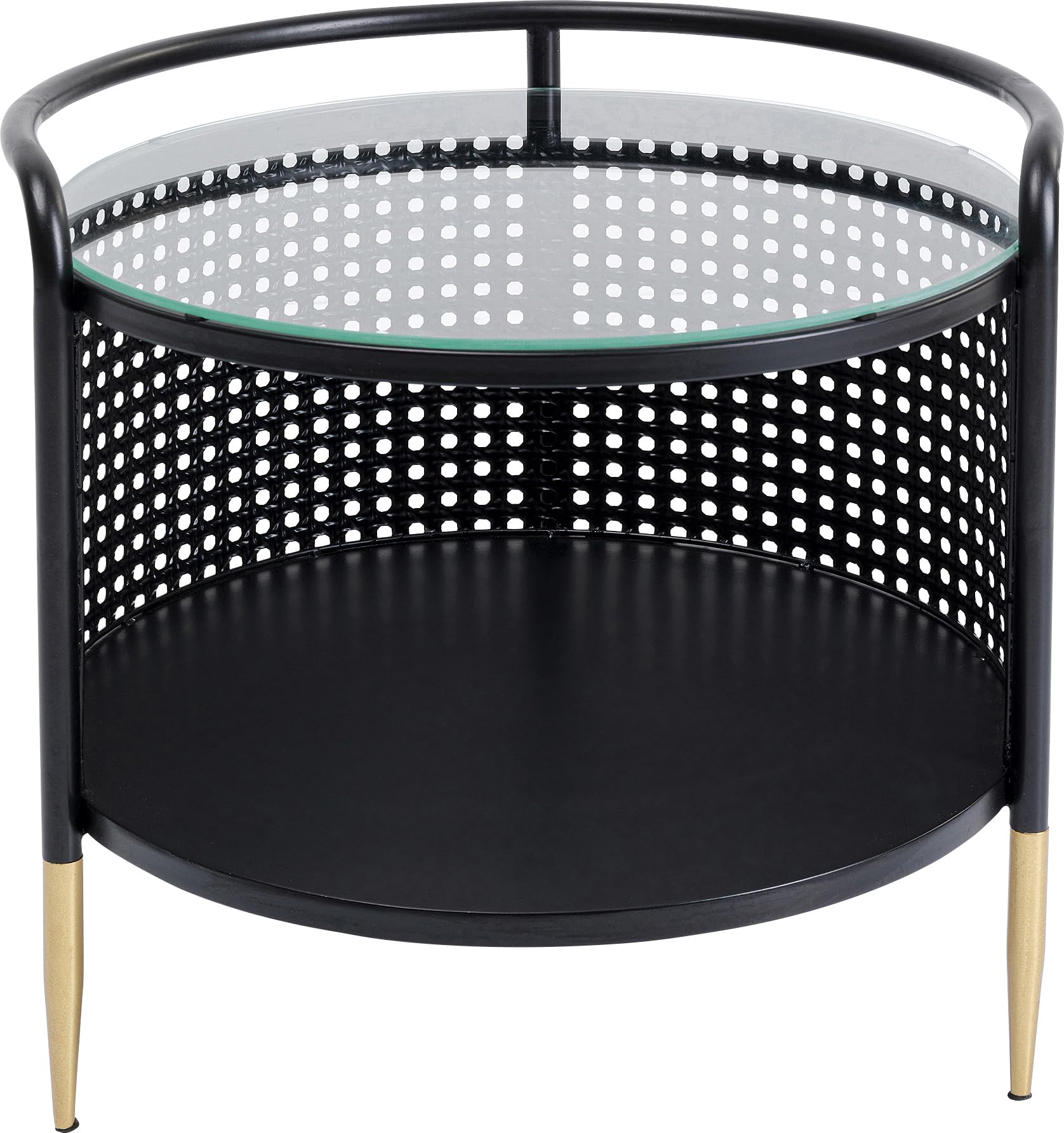 kare-design-fence-konsole-schwarz-120-cm-mit-glasplatte-und-2-schubladen image 7