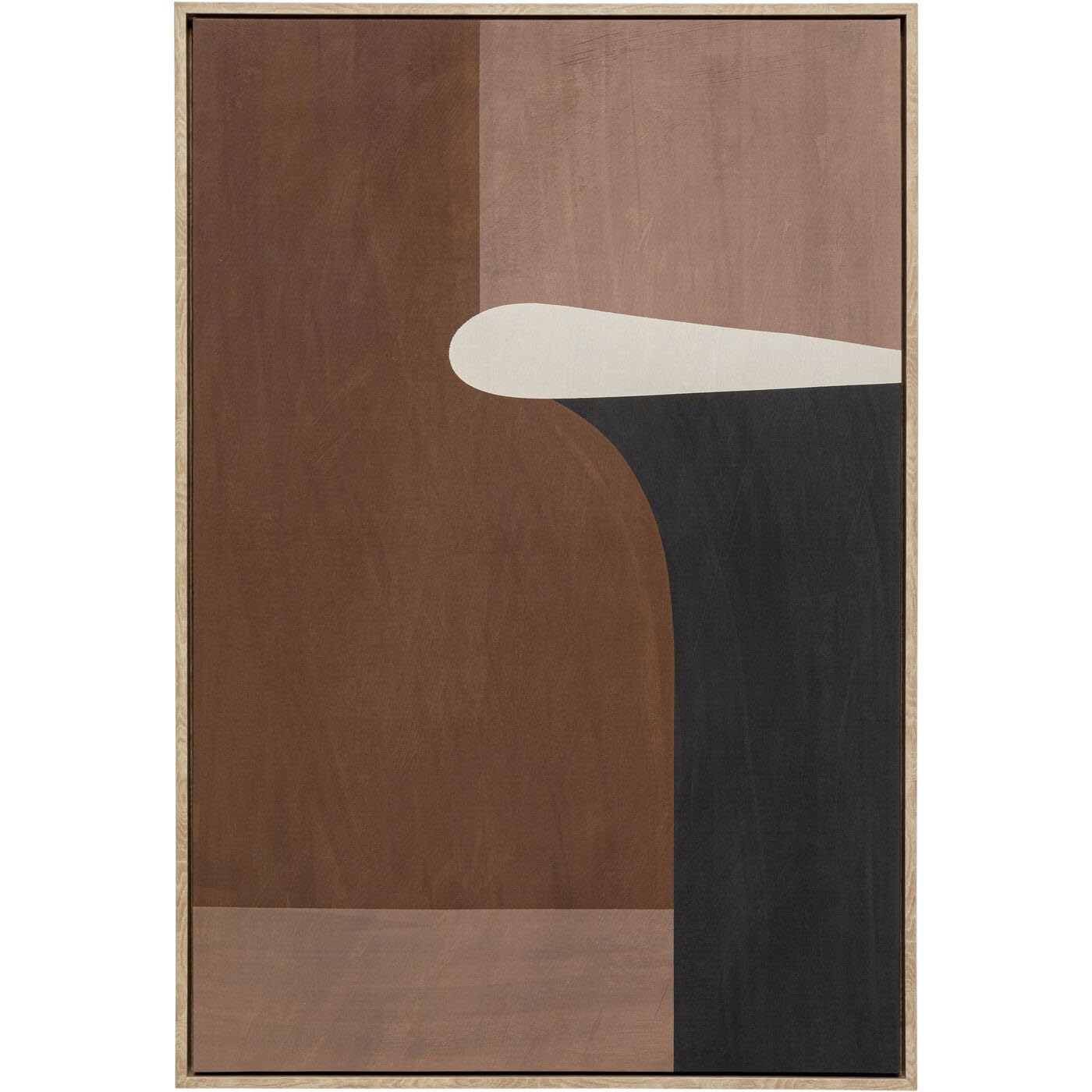 kare-design-leinwandbild-classic-shape-brownie-schwarz-braun-93x63-cm image 1