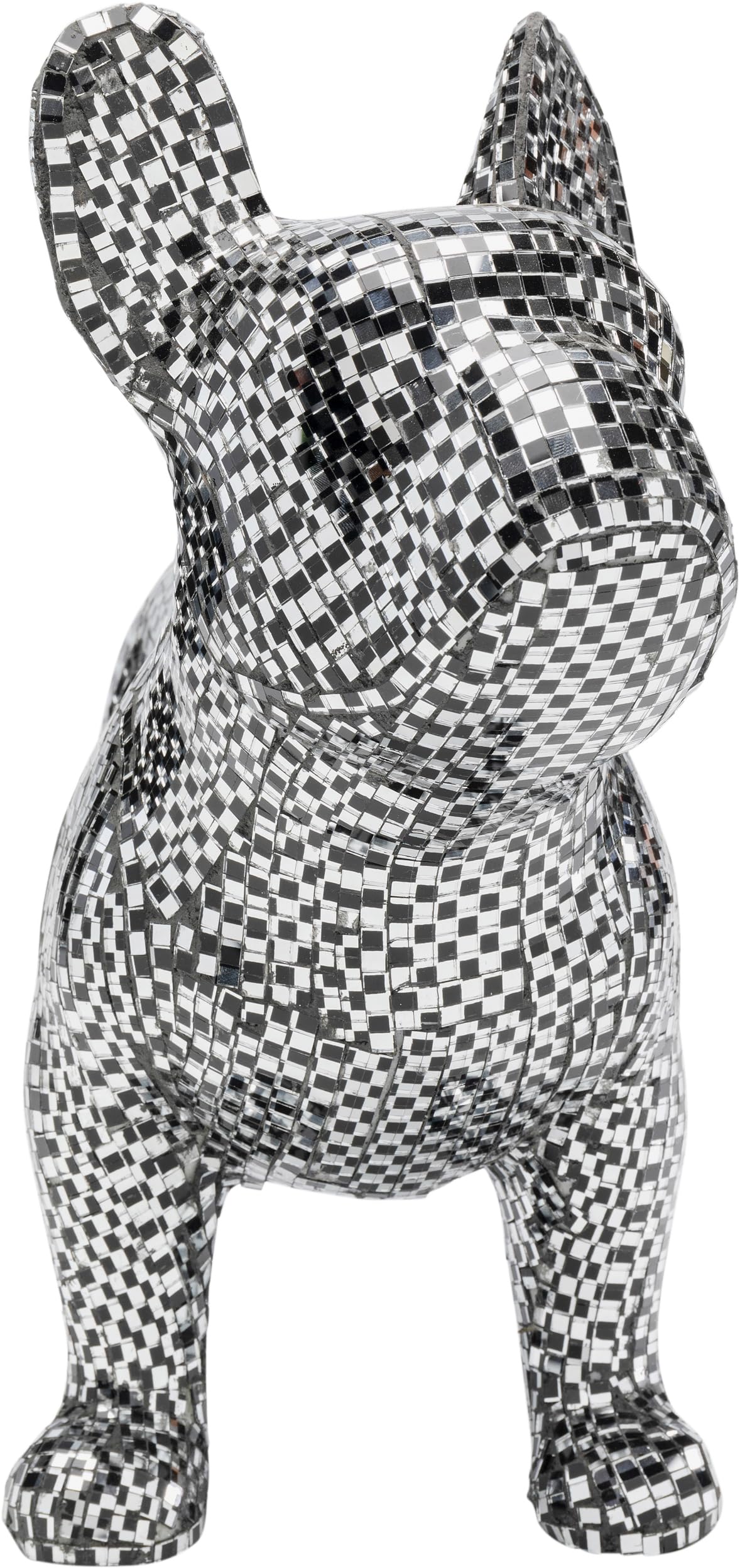 kare-design-deko-figur-bulldog-disco-verspiegelt-36x45x19-cm image 2