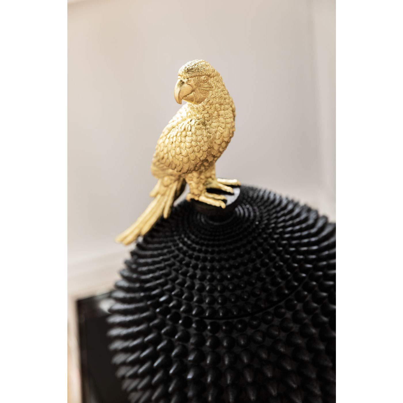 kare-design-parrot-deko-dose-xxl-schwarz-gold-40x26x26-cm image 3