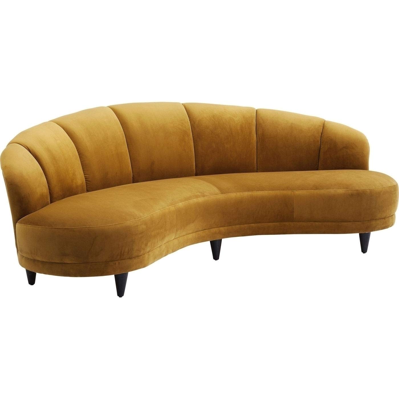 kare-design-dschinn-3-sitzer-sofa-gelb-samt-gebogen-233x122-cm image 1