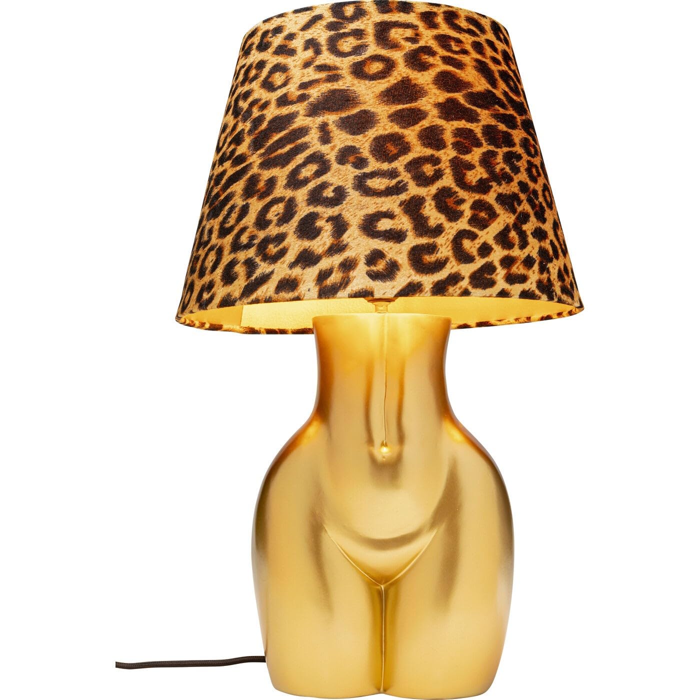kare-design-tischlampe-donna-leo-gold-leoparden-schirm-48x30x30-cm image 3