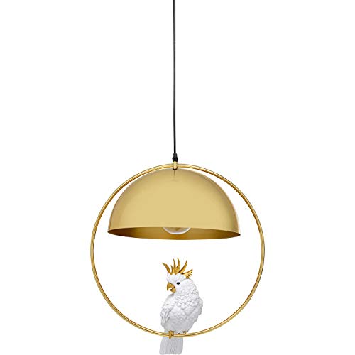 kare-design-h-ngeleuchte-animal-cockatoo-gold-wei-60x46x46-cm image 6