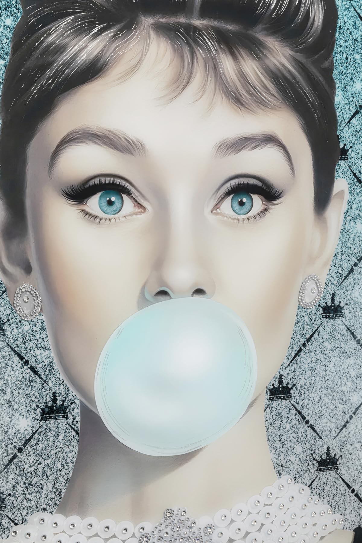 kare-design-muse-bubble-diva-leinwandbild-50x40-cm-mehrfarbig-mit-rahmen image 4