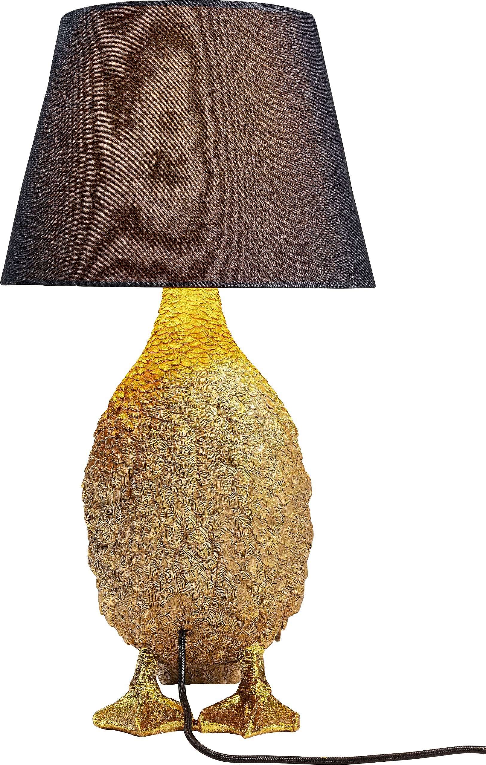 kare-design-tischleuchte-animal-duck-gold-braun-53x31x31-cm image 4