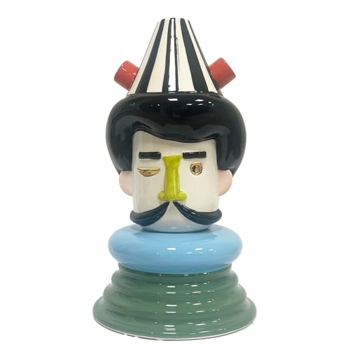 kare-design-deko-vase-puppet-boy-36-cm-keramik-b-ste-bunt-mit-gold image 7