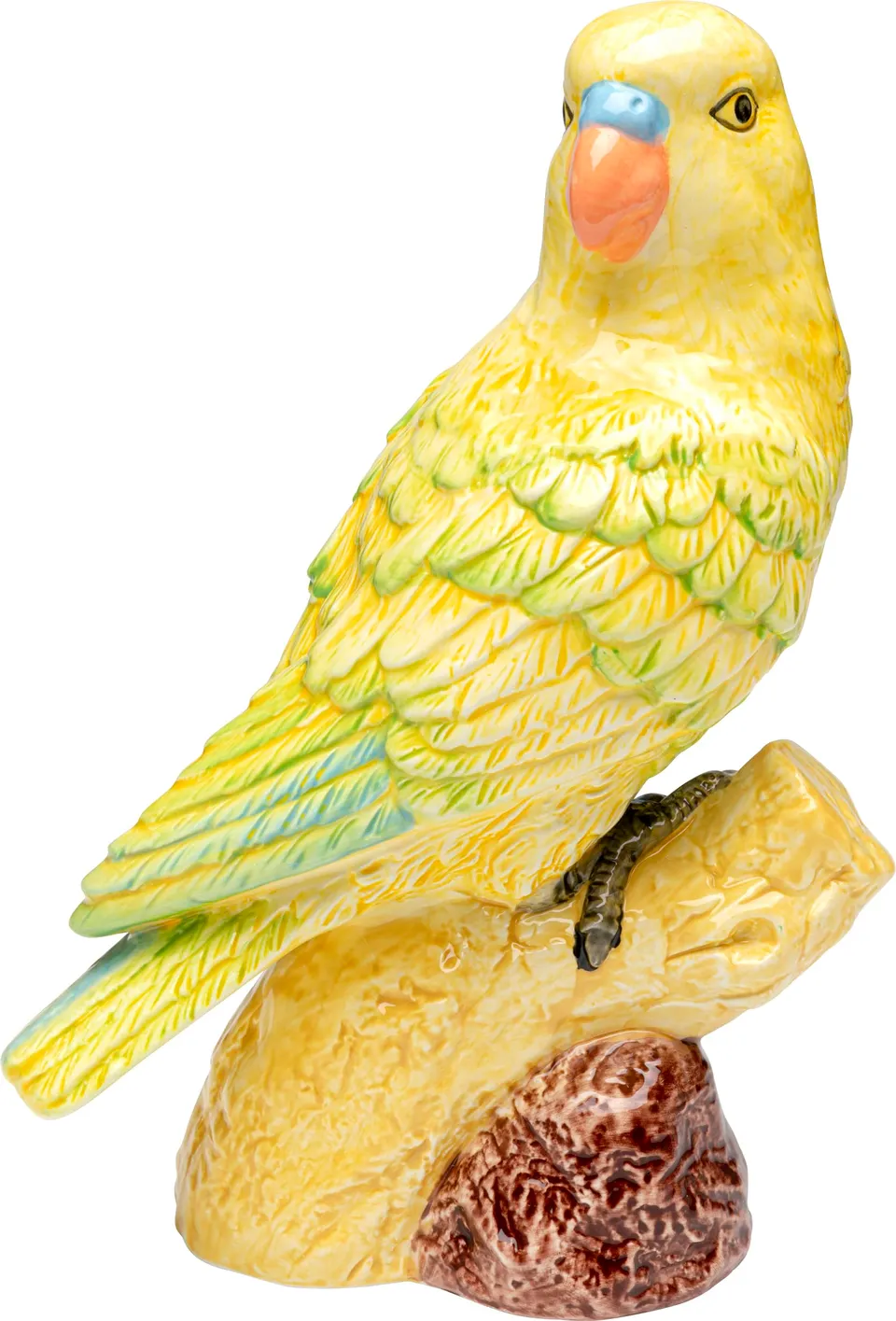 kare-design-deko-figur-papagayo-gelb-28-cm-dolomit-papagei image 1