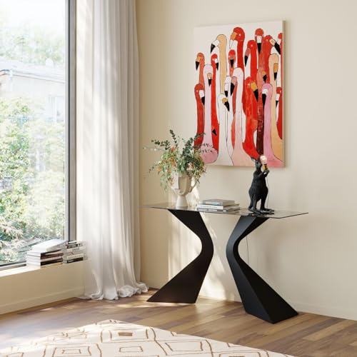 kare-design-bild-touched-flamingo-meeting-rosa-rot-120x90-cm-leinwandbild image 7