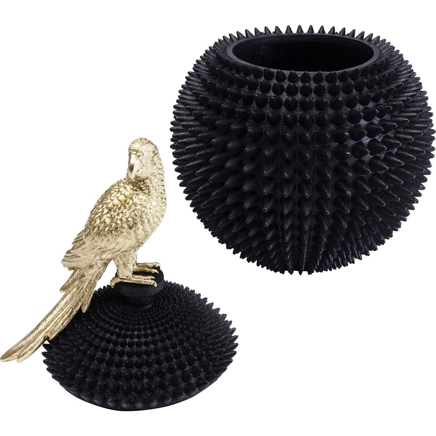 kare-design-parrot-deko-dose-xxl-schwarz-gold-40x26x26-cm image 4