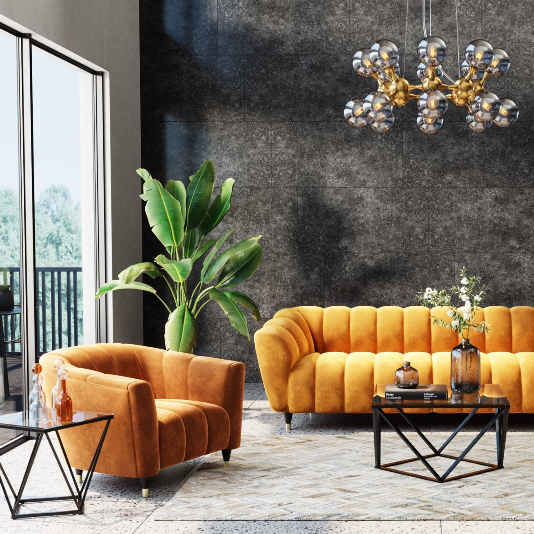 kare-design-bamboo-tree-deko-pflanze-200cm-xxl-kunstpflanze-gr-n-mit-topf image 2