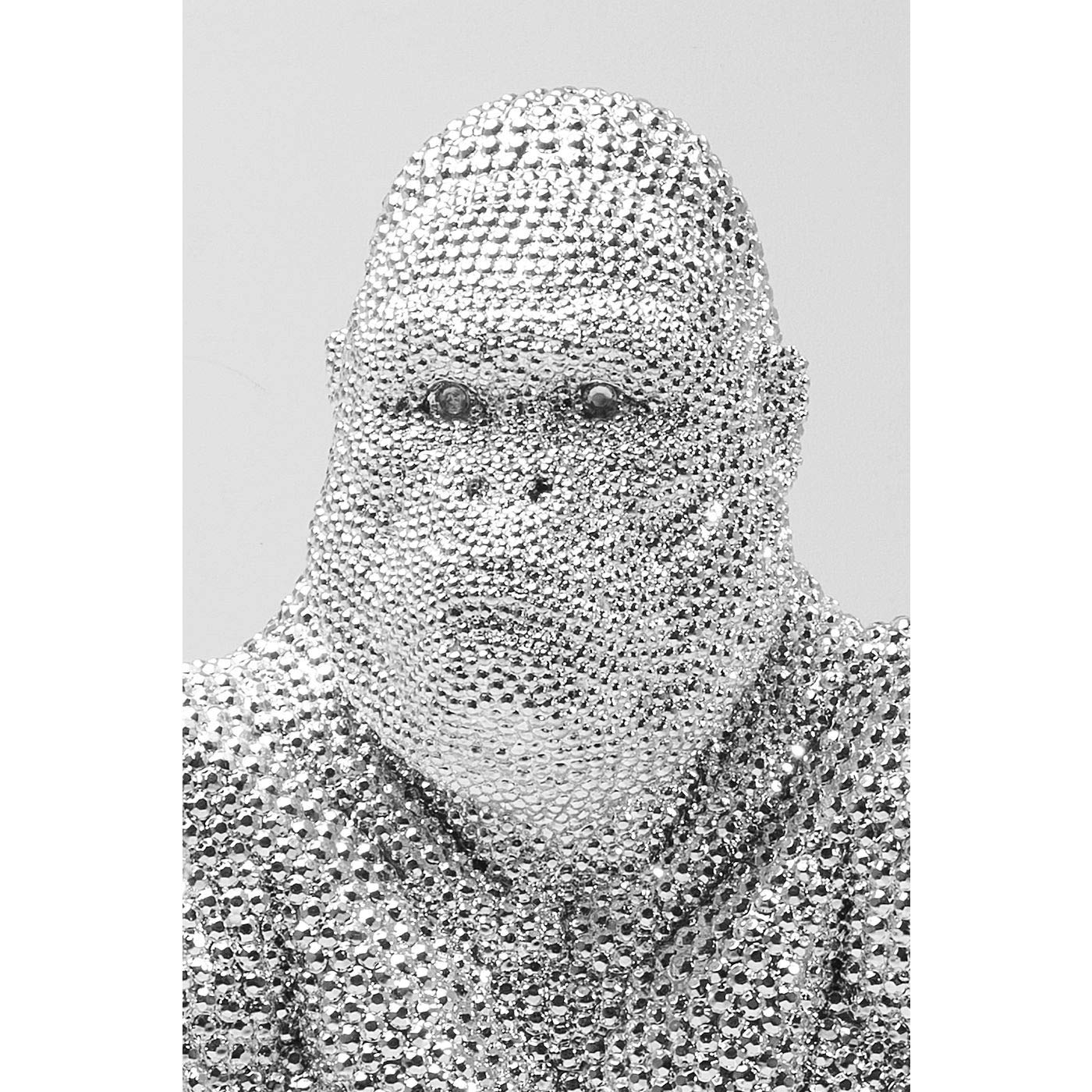 kare-design-shiny-gorilla-deko-figur-silber-46x28x28-cm image 5