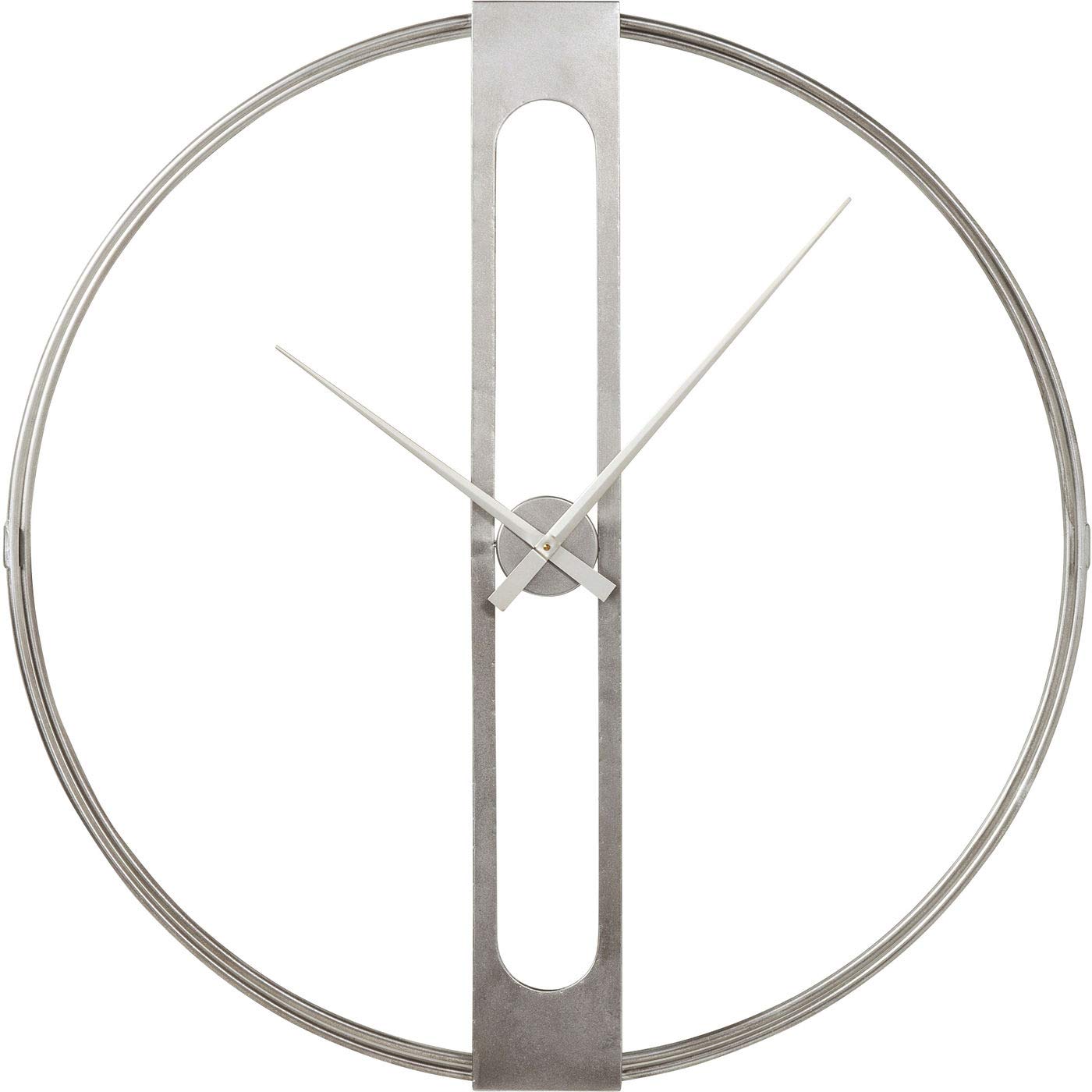 kare-design-wanduhr-clip-silber-107cm image 1