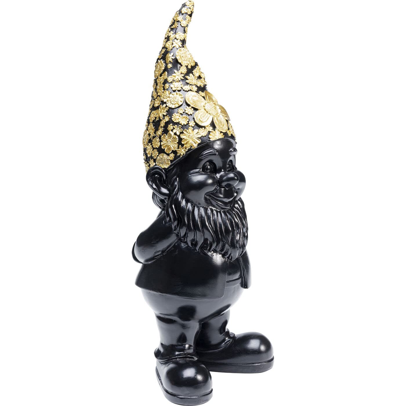 kare-design-deko-figur-zwerg-standing-schwarz-gold-30x12x9-cm image 3