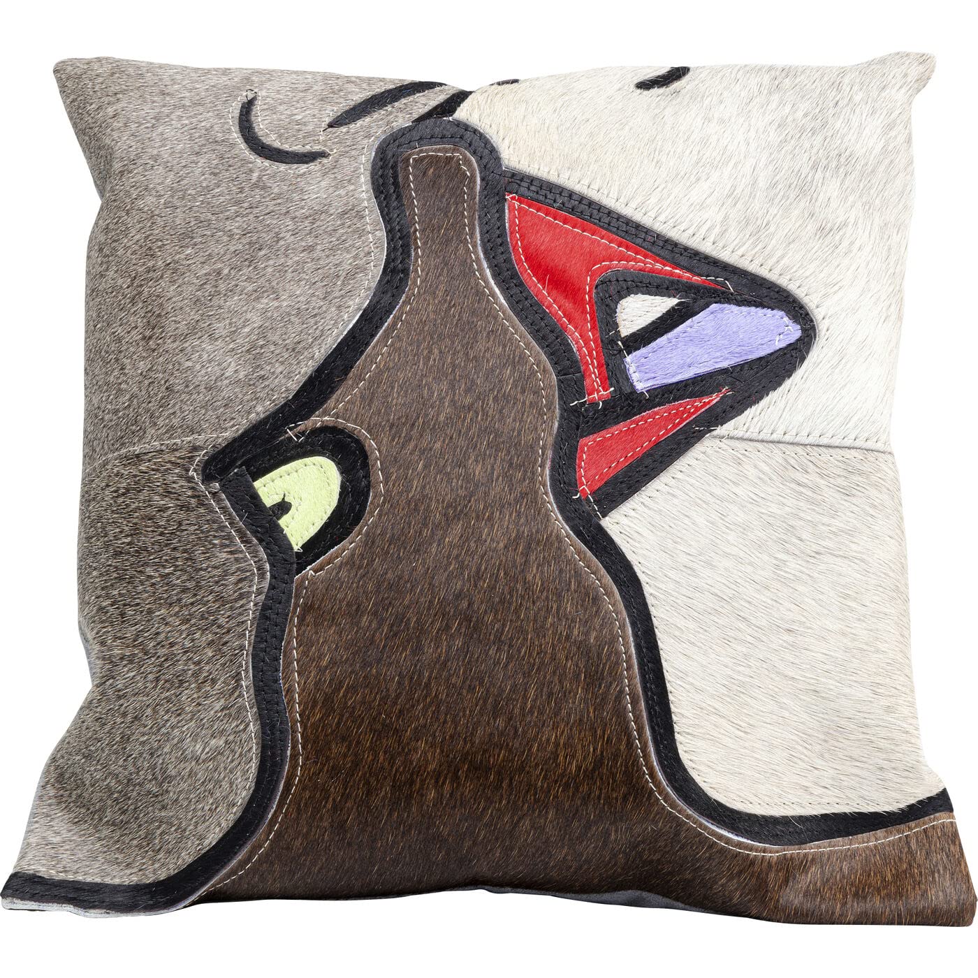 kare-design-kissen-close-kiss-40x40-cm-patchwork-zierkissen-echtfell image 1