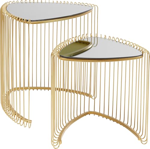 kare-design-wire-triangle-beistelltisch-2er-set-gold-glas-dreieckig image 7