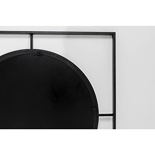 kare-design-wandspiegel-stanford-90cm-matt-schwarz-rund-in-eckigem-rahmen image 8