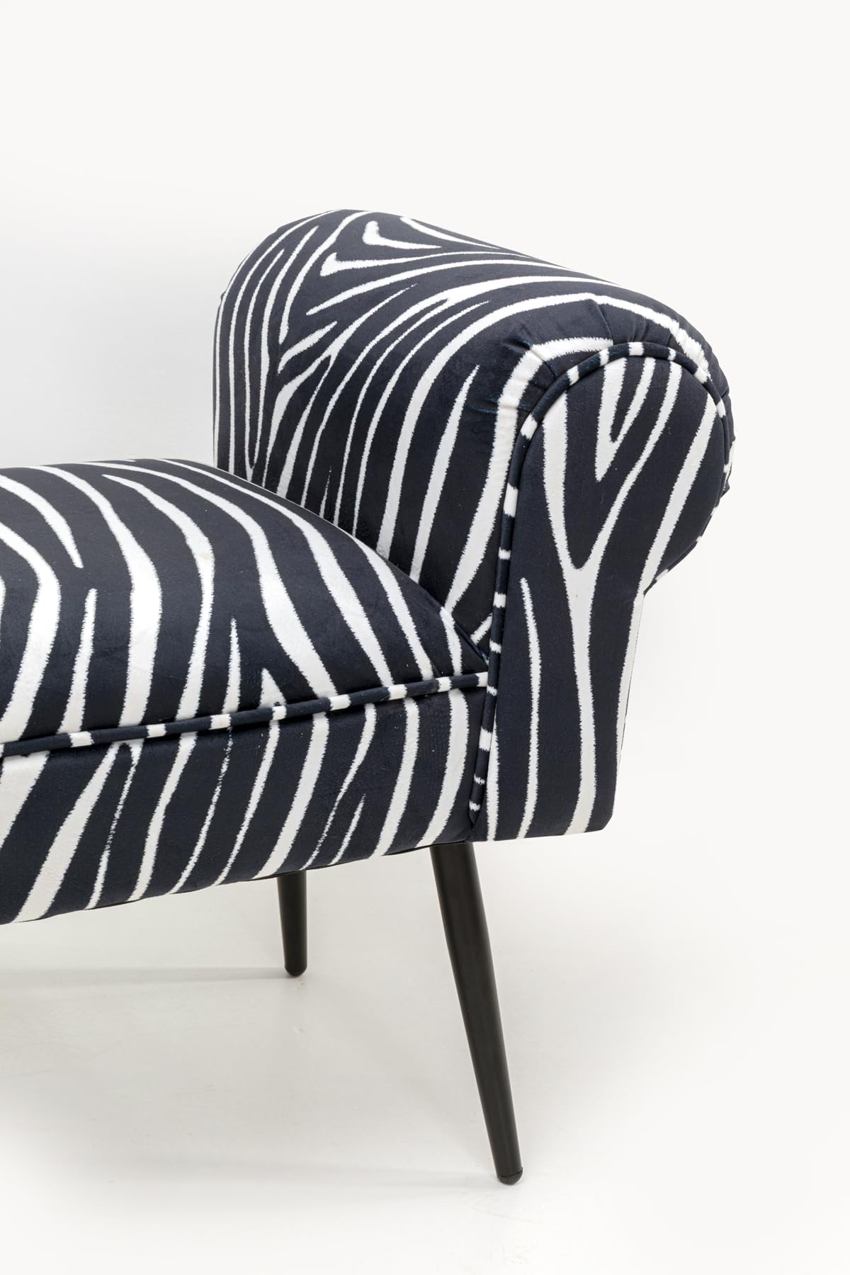 kare-design-bank-wing-zebra-sitzbank-polsterbank-grau-100x35x54-cm image 3