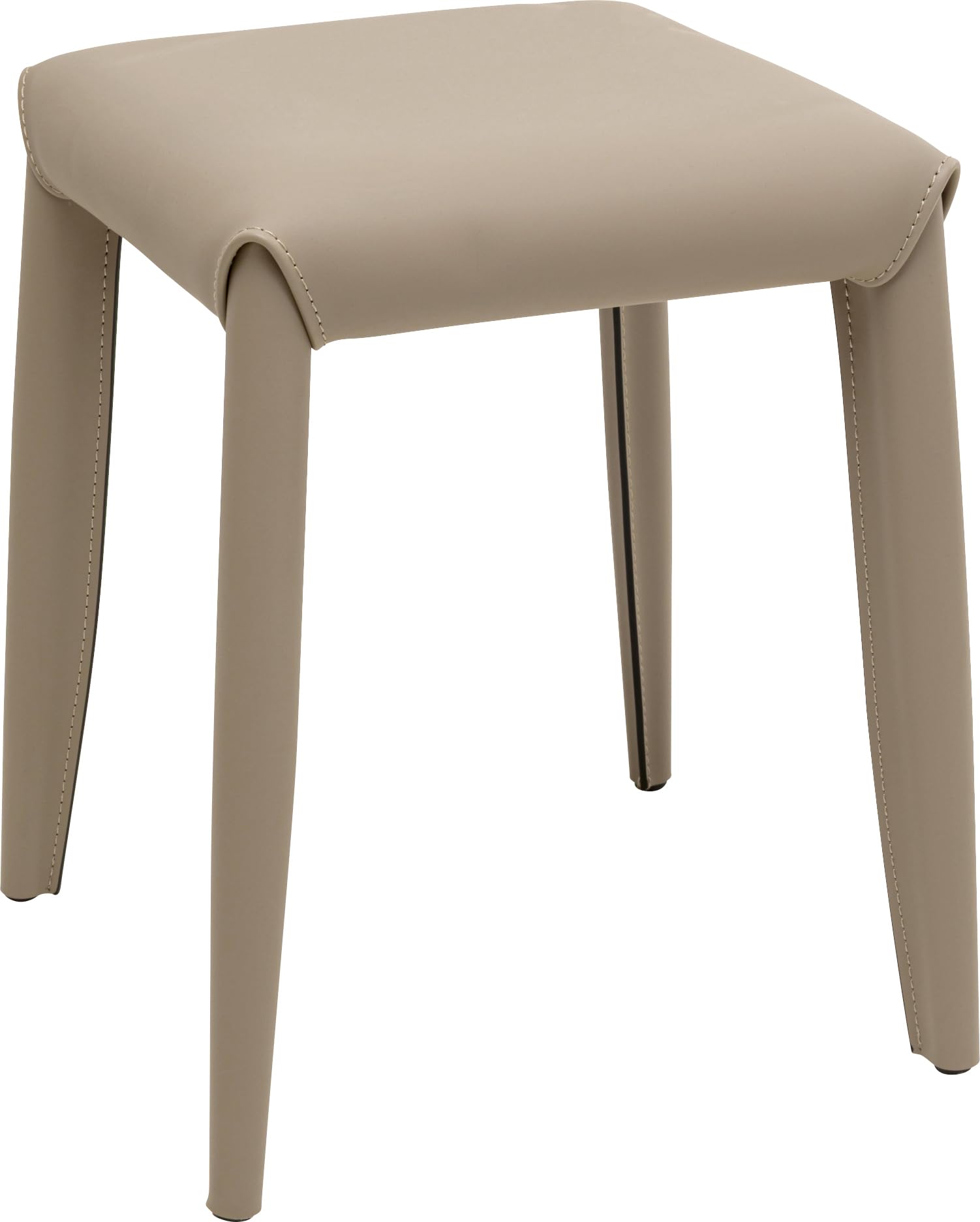 kare-design-hocker-monza-hellgrau-35x35x46-cm-sitzhocker-lederoptik-mit-stahlf-e image 7