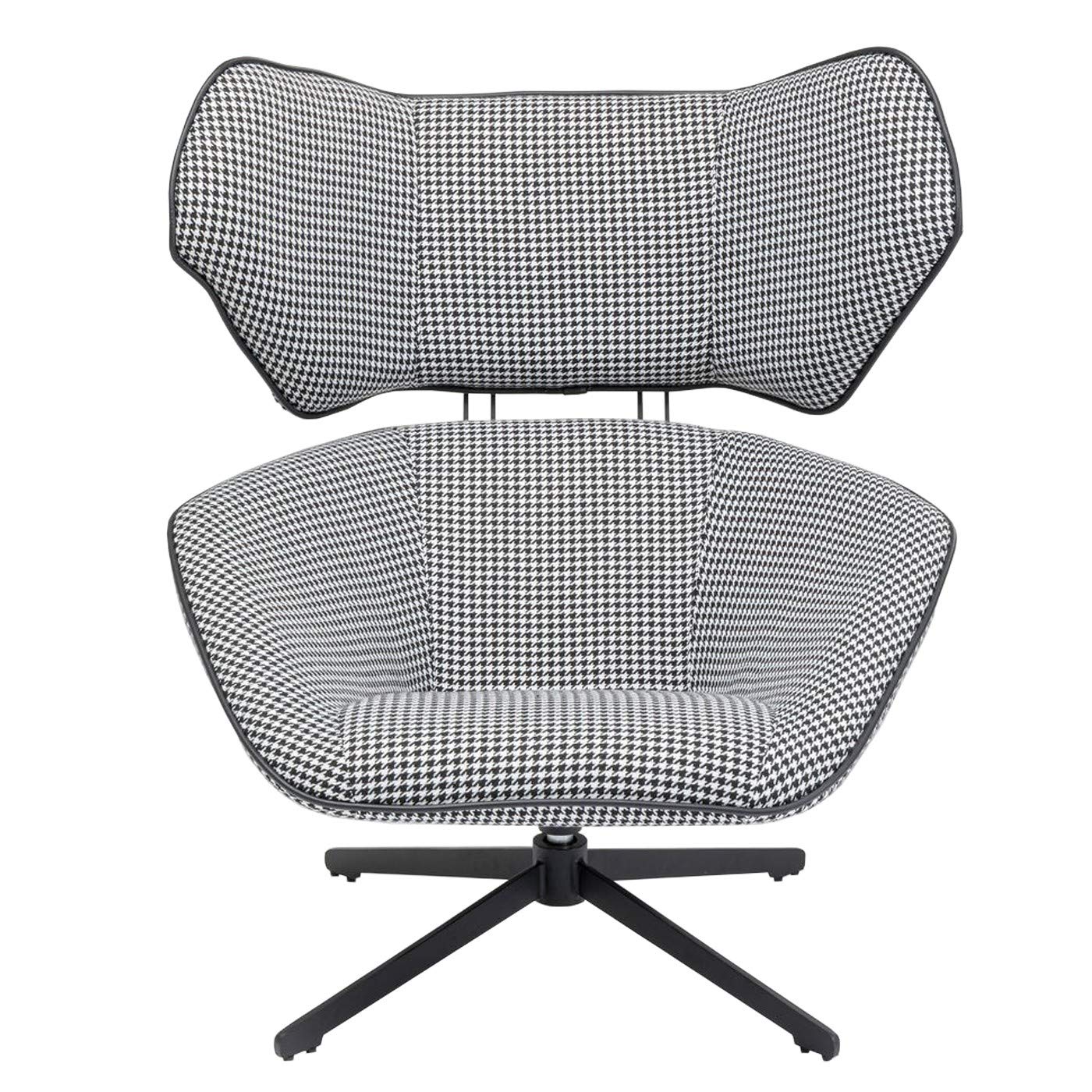 kare-toledo-drehsessel-schwarz-wei-h-henverstellbar image 1
