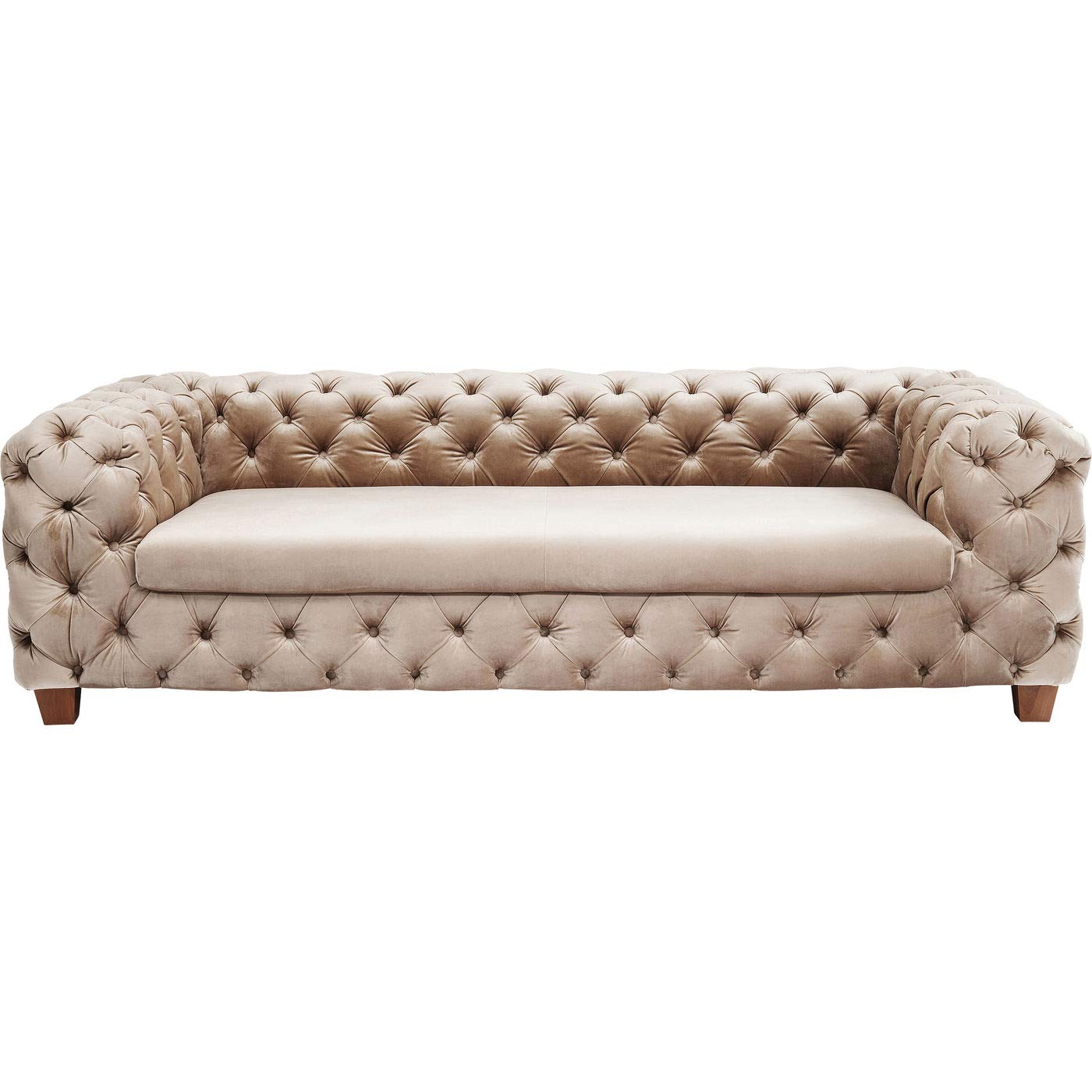 kare-design-sofa-desire-3-sitzer-ecru-beige-samt-245x100x68-cm image 5