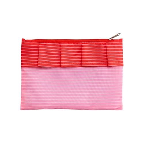 cedon-easy-bag-volant-stripes-pink-red-einkaufsbeutel image 6