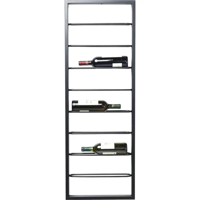 kare-design-h-ngeweinregal-bistro-schwarz-stahl-120x42x6-cm image 1