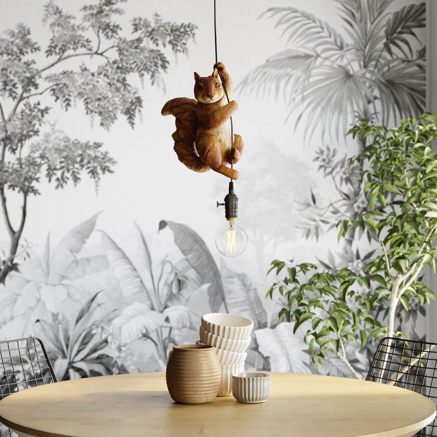 kare-design-animal-squirrel-h-ngeleuchte-pendelleuchte-gold-38x20x14-cm image 2