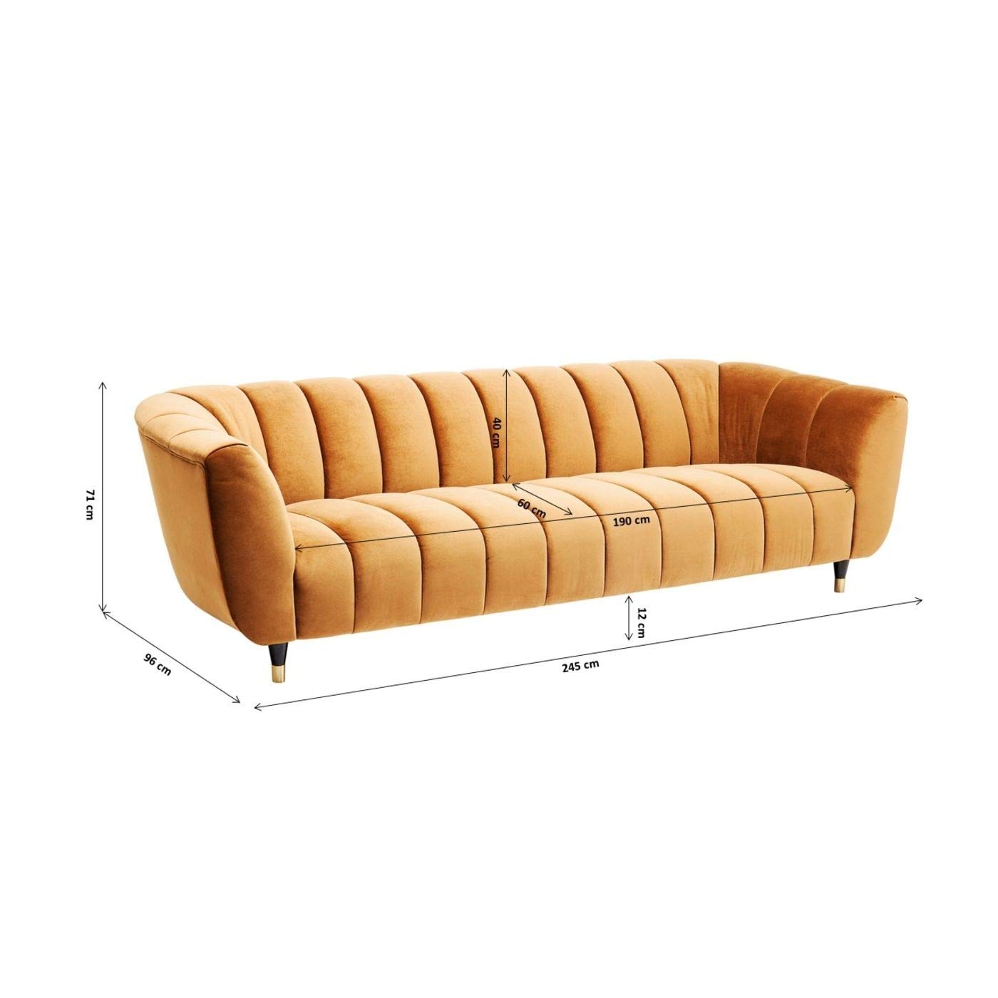 kare-design-spectra-3-sitzer-sofa-messinggelb-samt-245x96-cm image 7