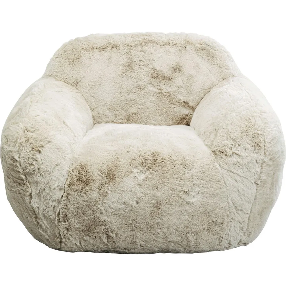 kare-design-sessel-mika-beige-lounge-sessel-kunstfell-81x115x105-cm image 1