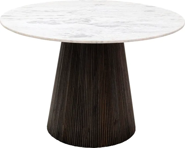 kare-design-glenn-esstisch-rund-schwarz-115-cm-mit-marmorplatte image 1