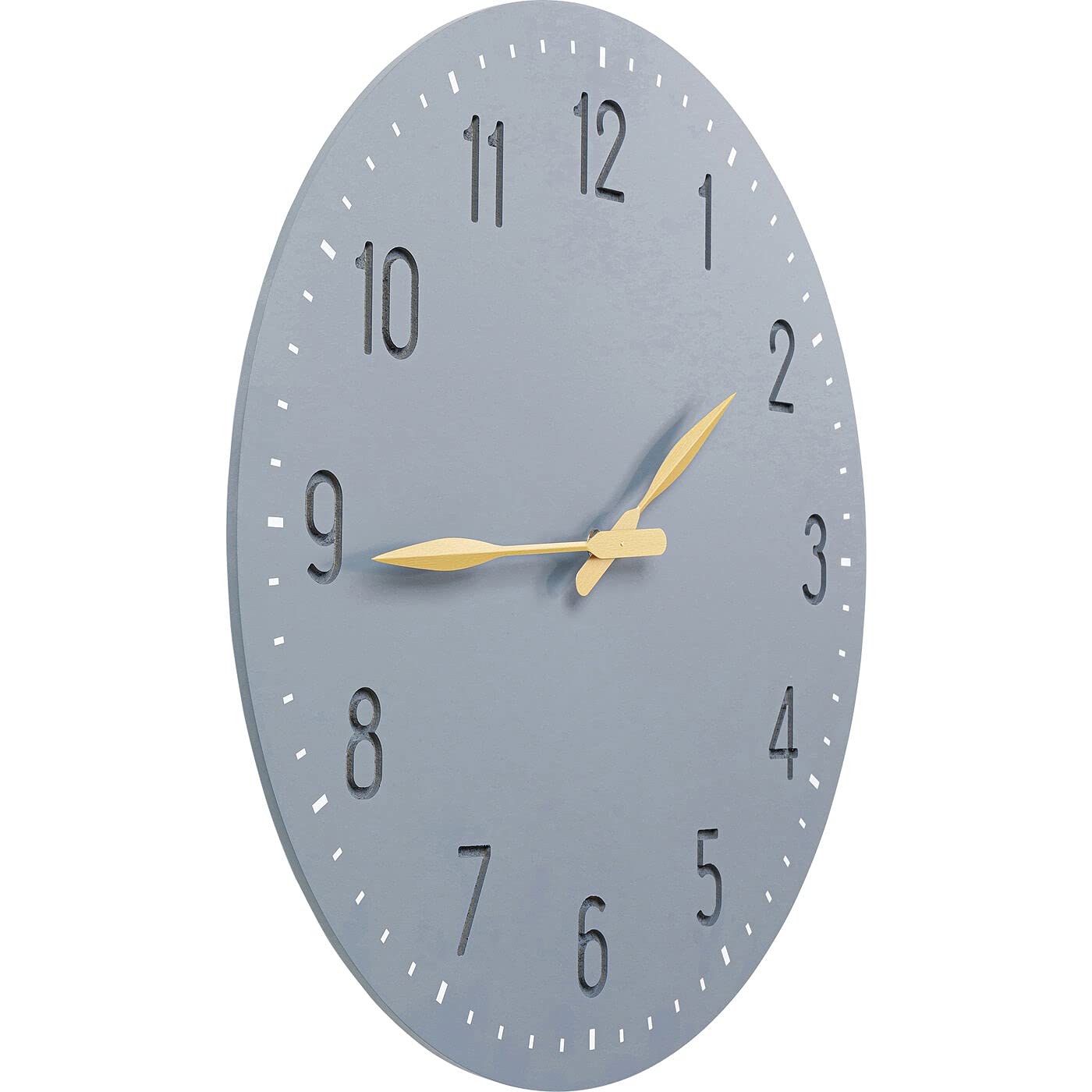 kare-design-mailo-wanduhr-grau-gold-50-cm image 3