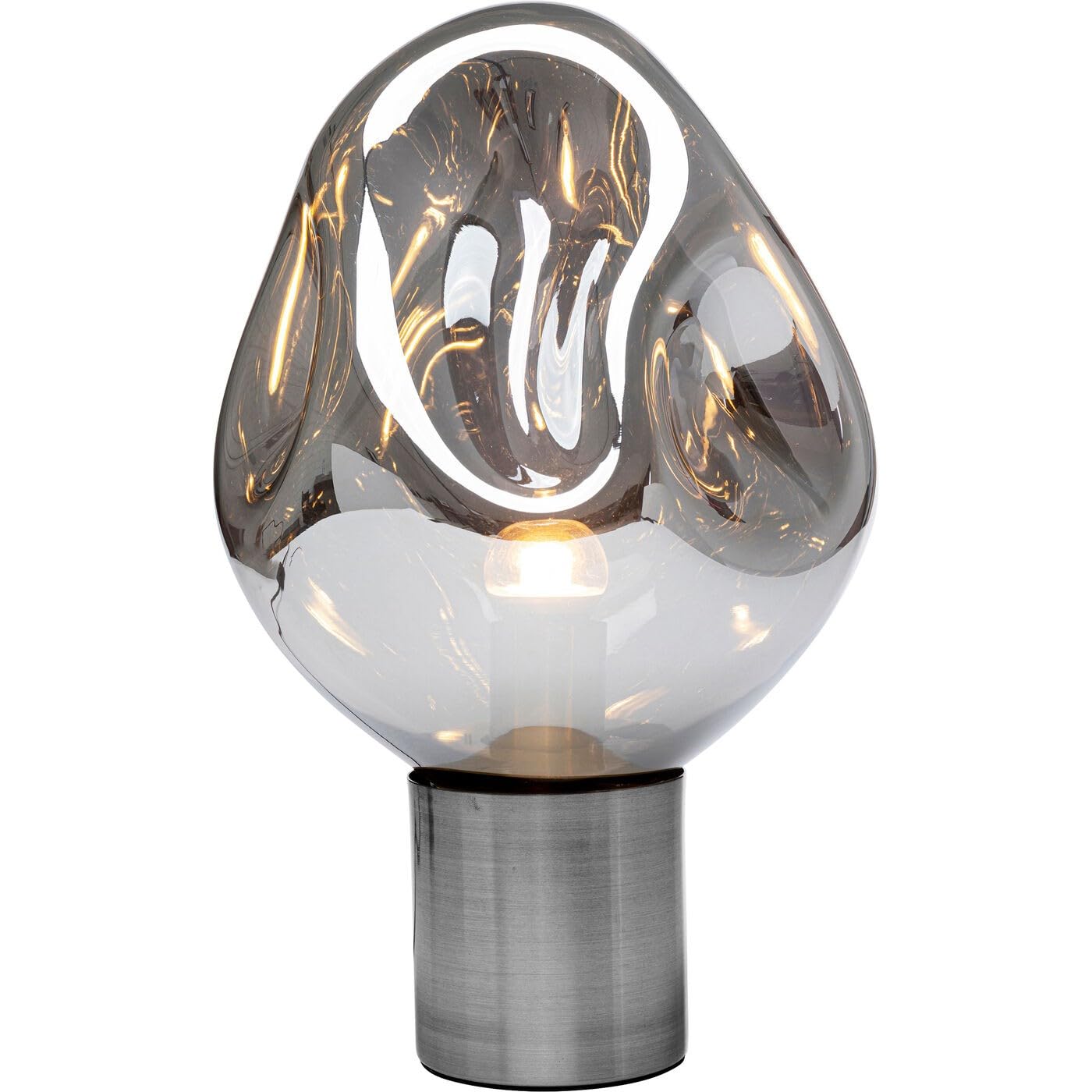 kare-design-tischlampe-supernova-smoky-38-cm-moderne-glas-tischleuchte-silber-sc image 5
