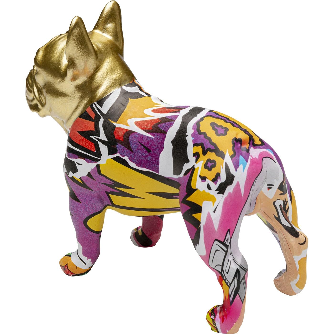 kare-design-deko-figur-graffiti-dog-mehrfarbig-handbemalter-hund-15x8x16-cm image 3