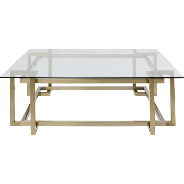 kare-design-clara-couchtisch-gold-120x120-cm-glastisch image 1